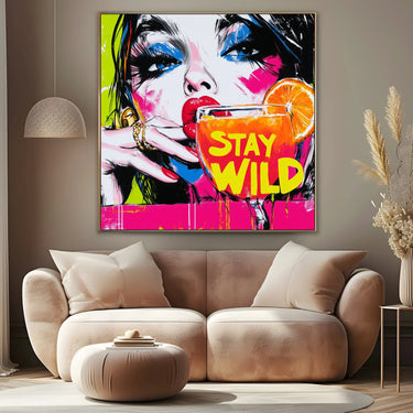 Quadro Stampa su Tela Stay Wild - CupidoDesign