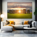 Quadro Stampa su Tela Stonehenge al tramonto - CupidoDesign