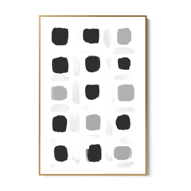 Quadro Stampa su Tela Puntini Neri - CupidoDesign