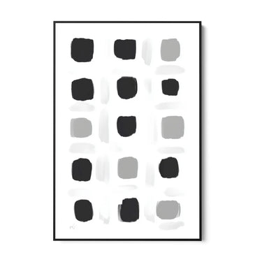 Quadro Stampa su Tela Puntini Neri - CupidoDesign