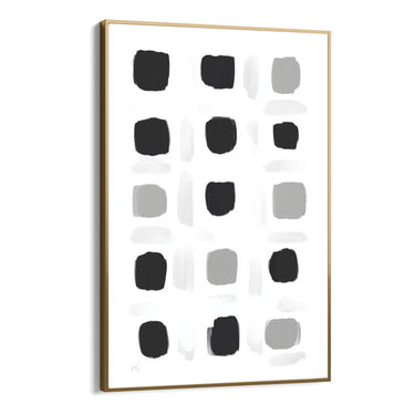 Quadro Stampa su Tela Puntini Neri - CupidoDesign
