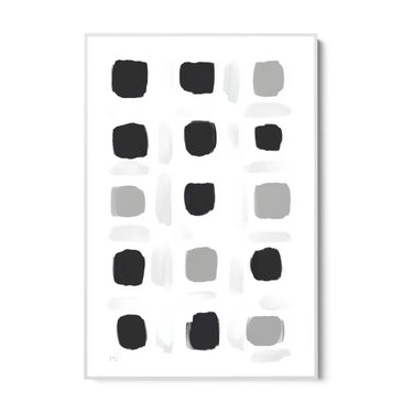 Quadro Stampa su Tela Puntini Neri - CupidoDesign