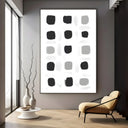 Quadro Stampa su Tela Puntini Neri - CupidoDesign