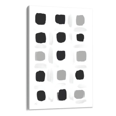 Quadro Stampa su Tela Puntini Neri - CupidoDesign