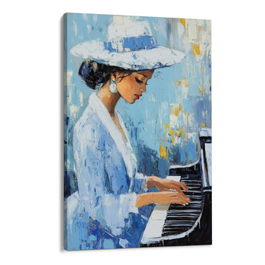 Quadro Stampa su Tela Suono Azzurro - CupidoDesign