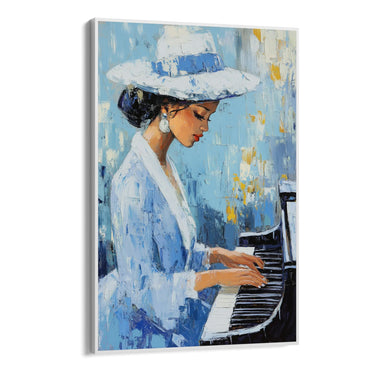 Quadro Stampa su Tela Suono Azzurro - CupidoDesign