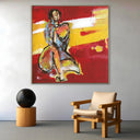 Quadro Stampa su Tela Sussurri di Rosso - CupidoDesign