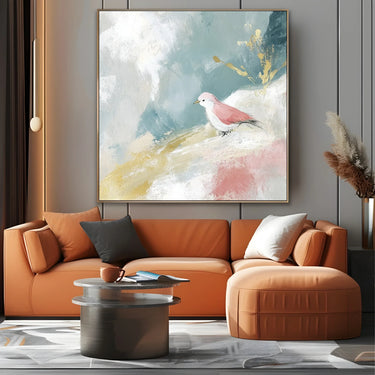 Quadro Stampa su Tela Sussurro Rosa - CupidoDesign