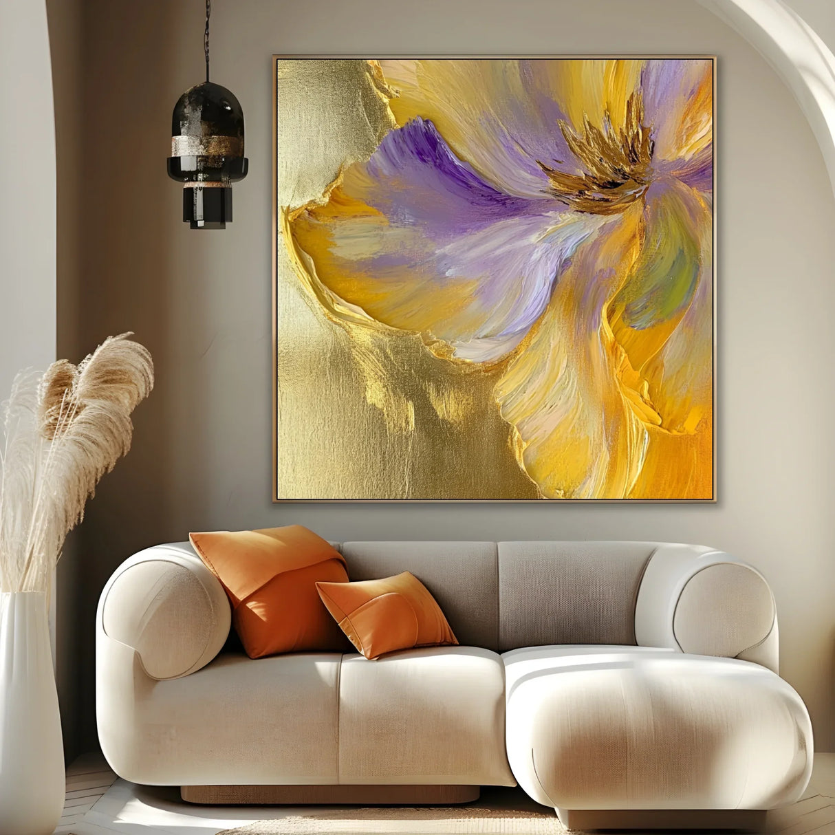 Quadro Stampa su Tela Sussurro dorato - CupidoDesign