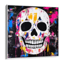 Quadro Stampa su Tela Teschio Colorato - CupidoDesign