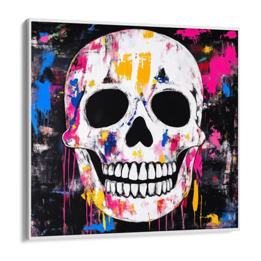 Quadro Stampa su Tela Teschio Colorato - CupidoDesign