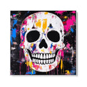 Quadro Stampa su Tela Teschio Colorato - CupidoDesign