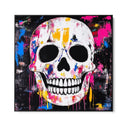 Quadro Stampa su Tela Teschio Colorato - CupidoDesign
