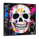 Quadro Stampa su Tela Teschio Colorato - CupidoDesign