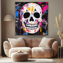 Quadro Stampa su Tela Teschio Colorato - CupidoDesign