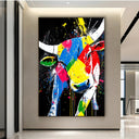 Quadro Stampa su Tela Toro Cosmico - CupidoDesign