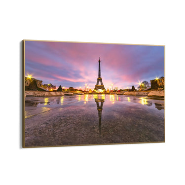 Quadro Stampa su Tela Torre Eiffel al tramonto - CupidoDesign