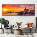 Quadro Stampa su Tela Torre del Oro al Tramonto, Siviglia - CupidoDesign