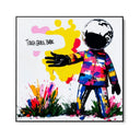 Quadro Stampa su Tela Touch Grass, Babe - CupidoDesign