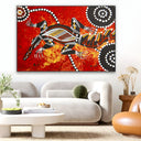 Quadro Stampa su Tela Tracce ancestrali - CupidoDesign