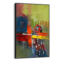 Quadro Stampa su Tela Tracce nel Verde - CupidoDesign