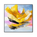 Quadro Stampa su Tela Trama Gialla - CupidoDesign