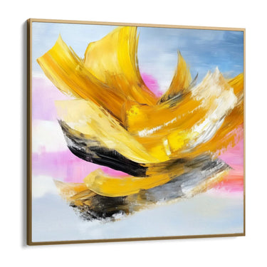 Quadro Stampa su Tela Trama Gialla - CupidoDesign