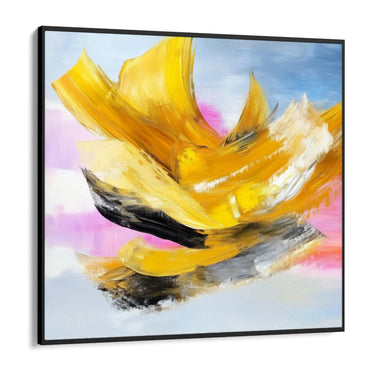 Quadro Stampa su Tela Trama Gialla - CupidoDesign