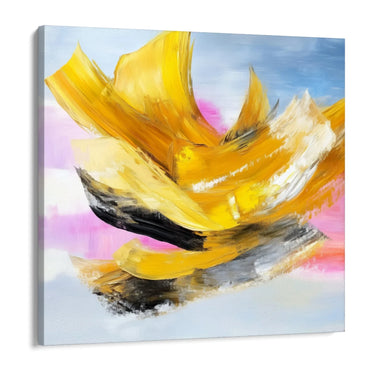 Quadro Stampa su Tela Trama Gialla - CupidoDesign