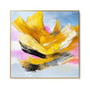 Quadro Stampa su Tela Trama Gialla - CupidoDesign