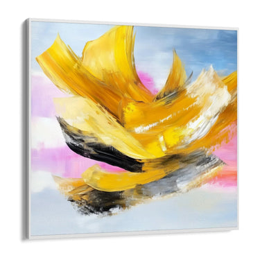 Quadro Stampa su Tela Trama Gialla - CupidoDesign