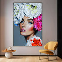 Quadro Stampa su Tela Trama Viola - CupidoDesign