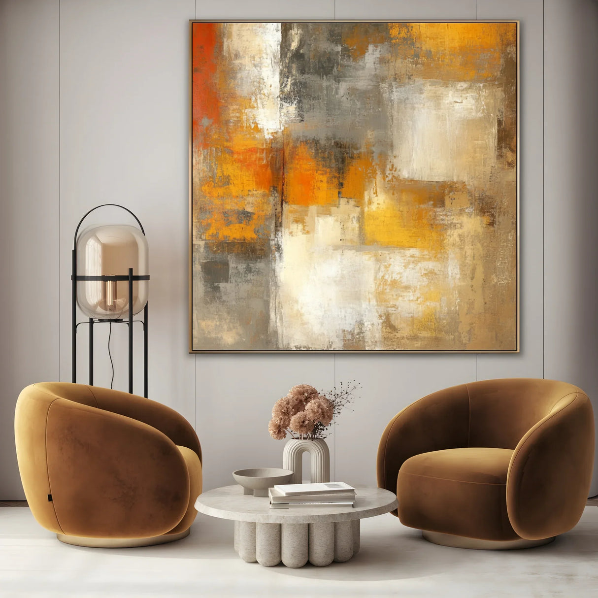Quadro Stampa su Tela Trame Dorate - CupidoDesign