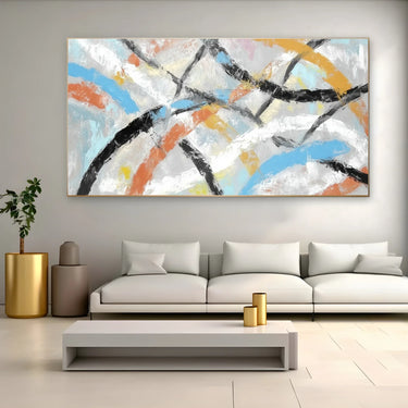 Quadro Stampa su Tela Trame Incrociate - CupidoDesign