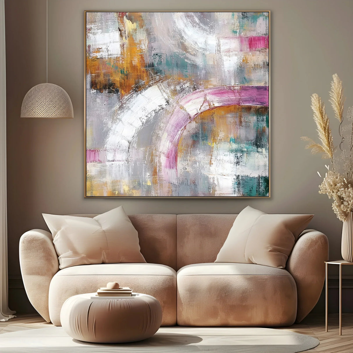 Quadro Stampa su Tela Tramonto Liquido - CupidoDesign