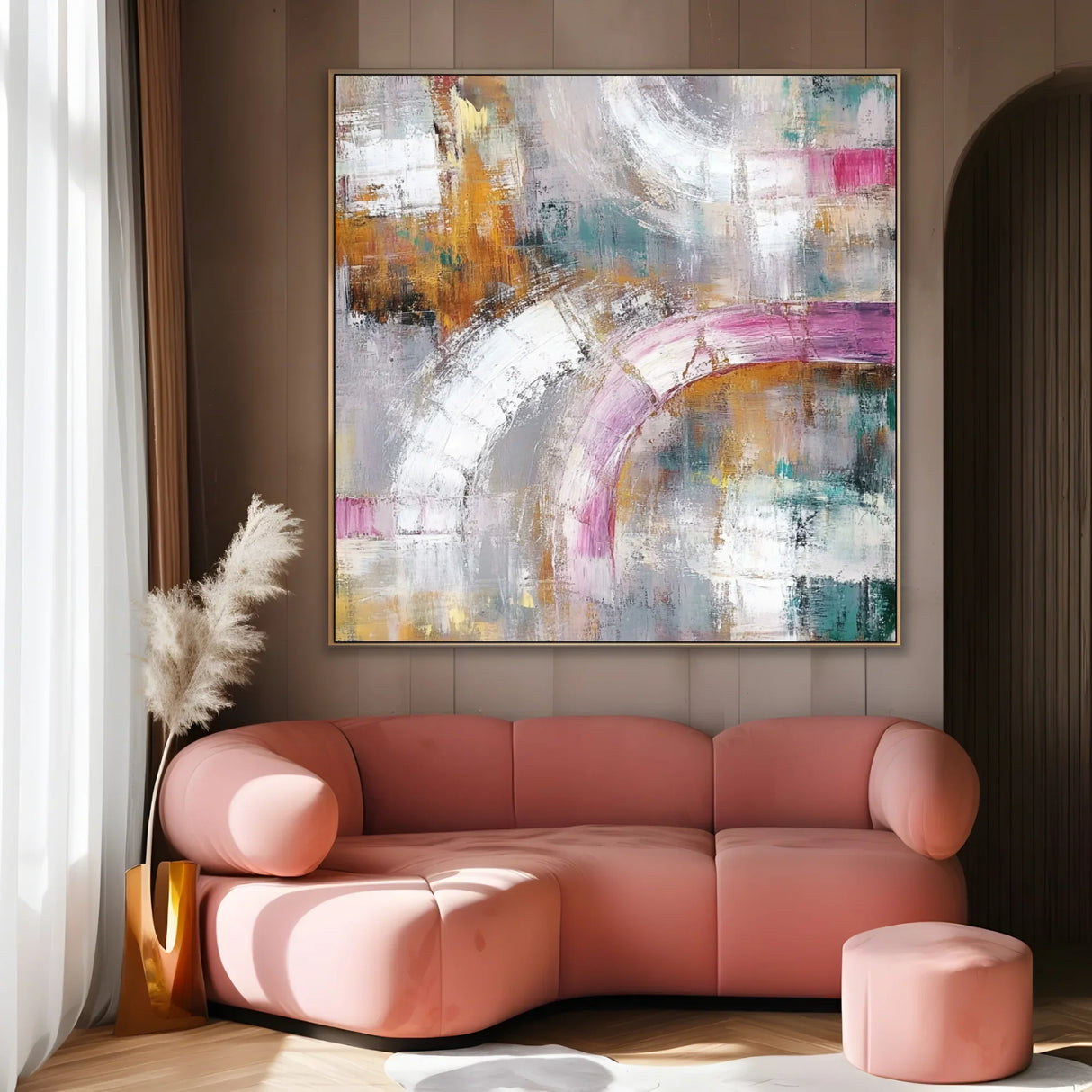 Quadro Stampa su Tela Tramonto Liquido - CupidoDesign
