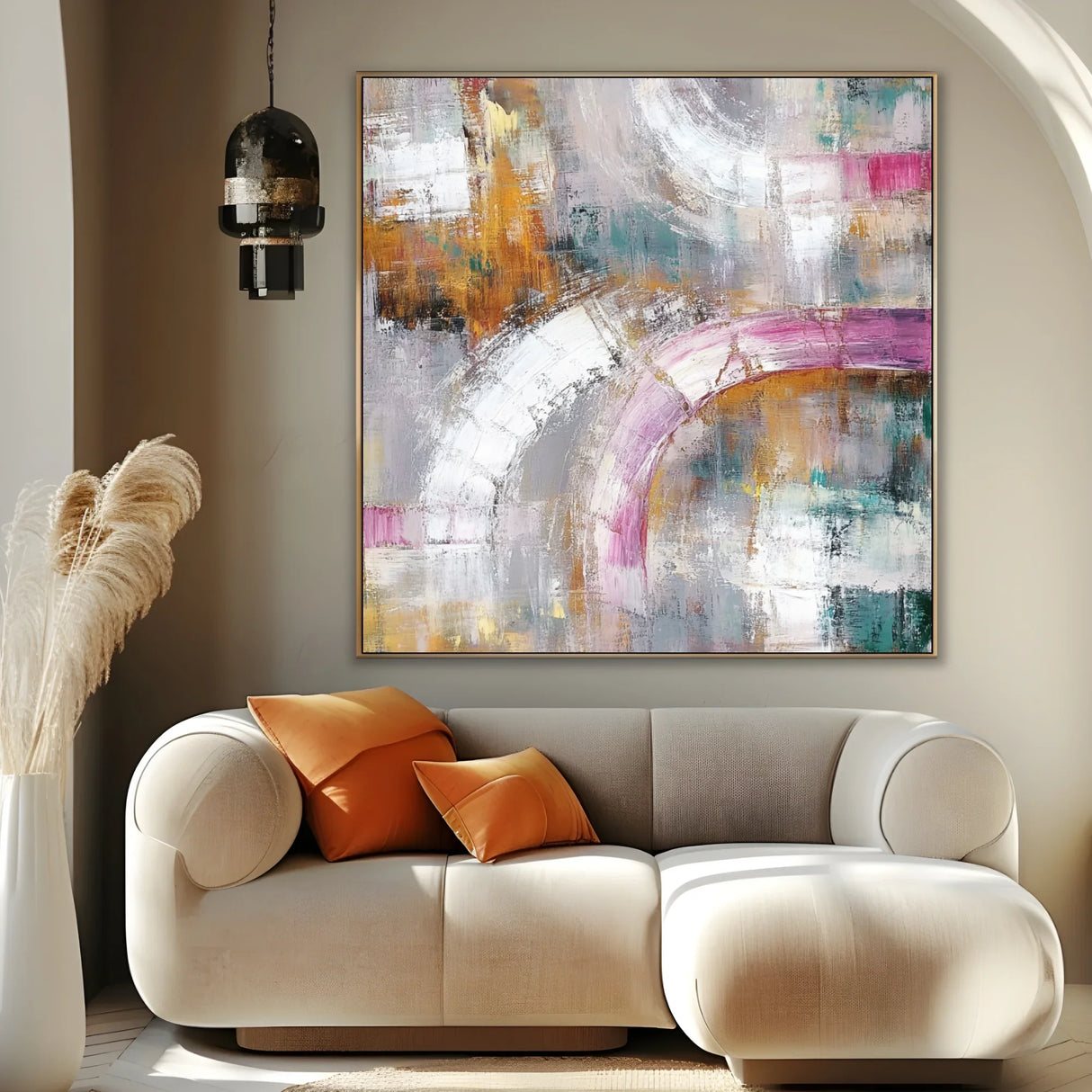 Quadro Stampa su Tela Tramonto Liquido - CupidoDesign