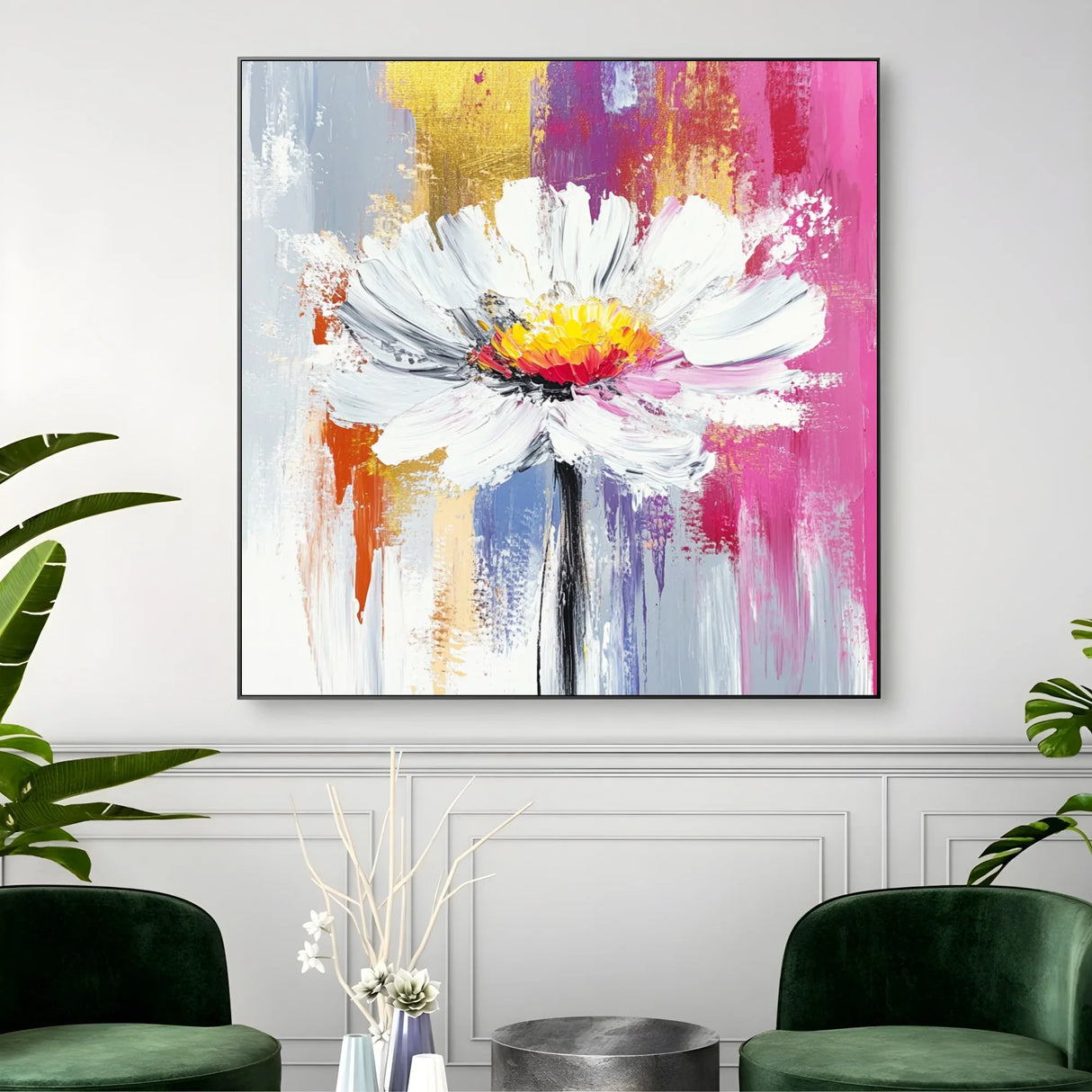 Quadro Stampa su Tela Tramonto Rosa - CupidoDesign