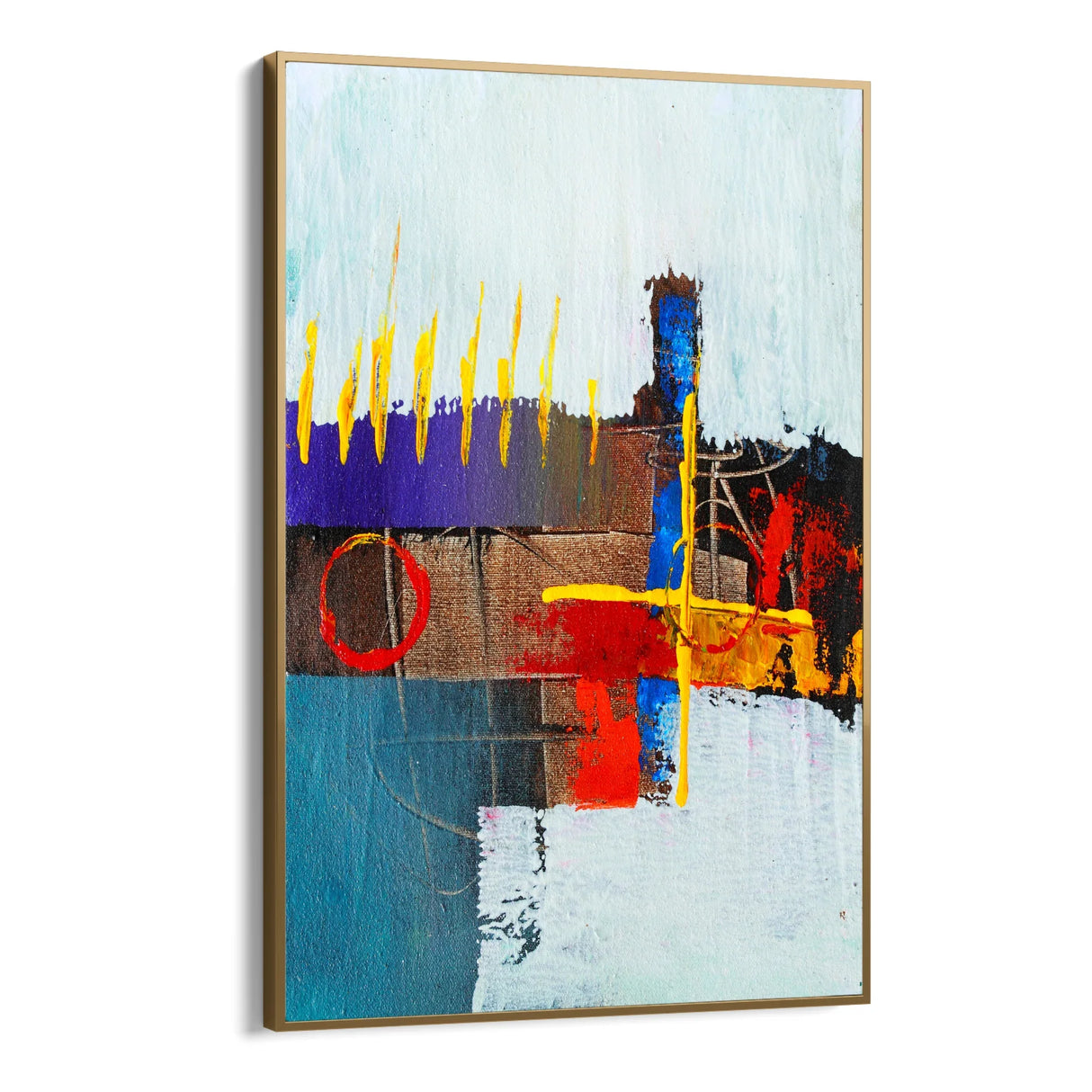Quadro Stampa su Tela Tratti Geometrici - CupidoDesign