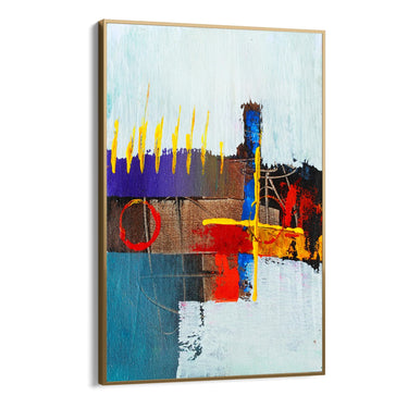 Quadro Stampa su Tela Tratti Geometrici - CupidoDesign