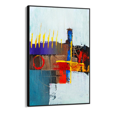 Quadro Stampa su Tela Tratti Geometrici - CupidoDesign