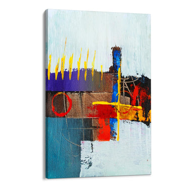 Quadro Stampa su Tela Tratti Geometrici - CupidoDesign