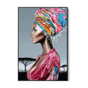 Quadro Stampa su Tela Turbante Cromatico - CupidoDesign