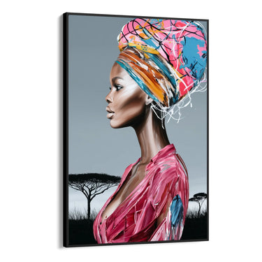 Quadro Stampa su Tela Turbante Cromatico - CupidoDesign
