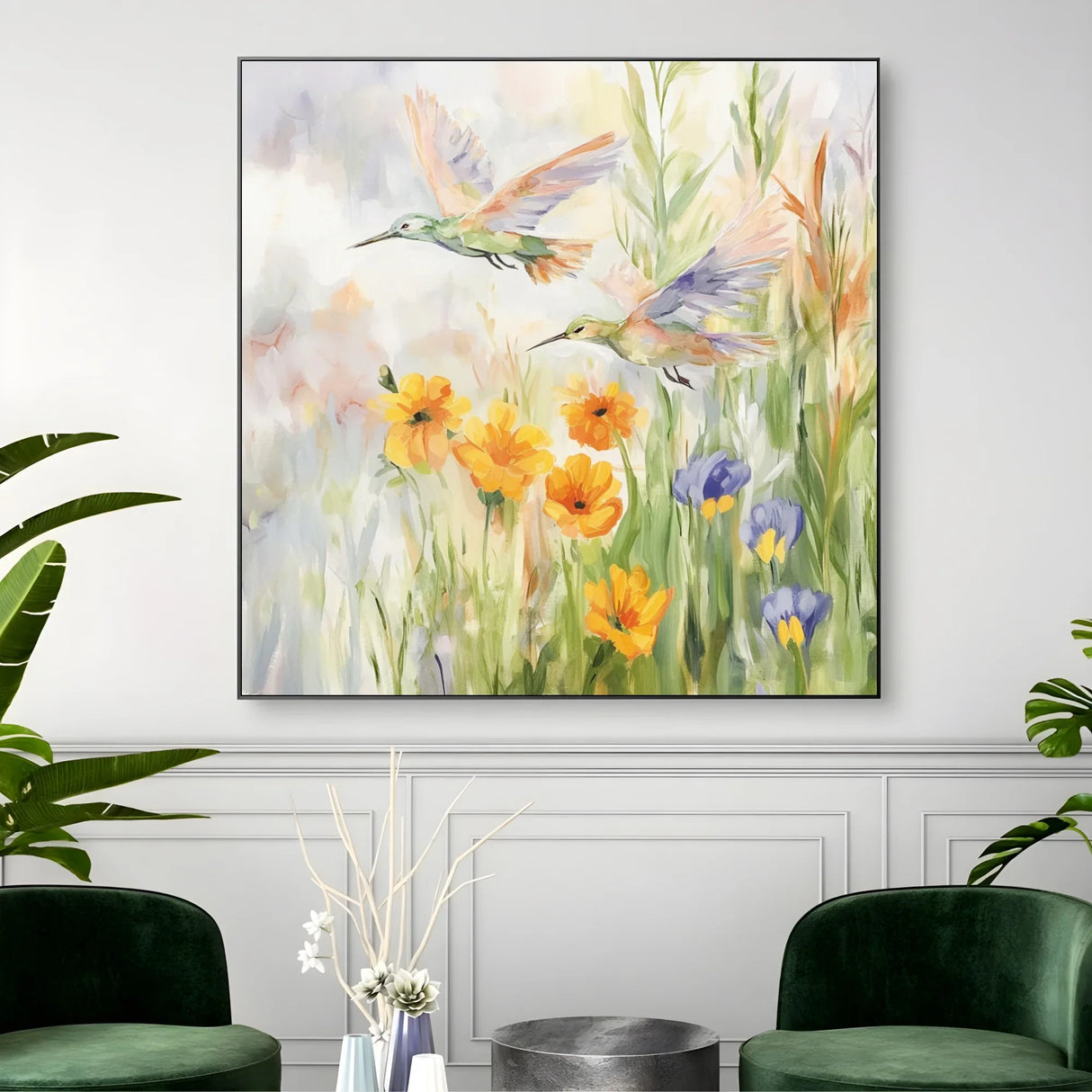Quadro Stampa su Tela Uccelli in Volo - CupidoDesign
