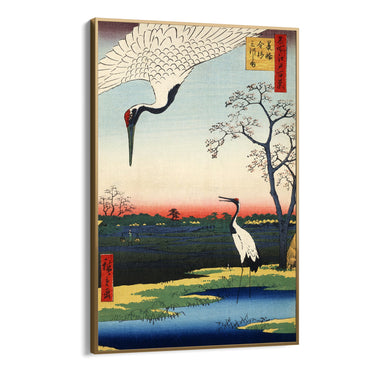 Quadro Stampa su Tela Uccello Giapponese, Utagawa Hiroshige - CupidoDesign