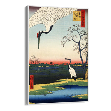 Quadro Stampa su Tela Uccello Giapponese, Utagawa Hiroshige - CupidoDesign