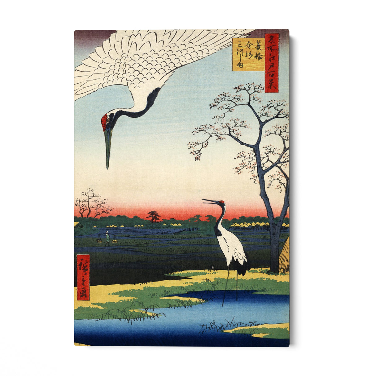 Quadro Stampa su Tela Uccello Giapponese, Utagawa Hiroshige - CupidoDesign