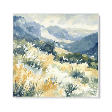 Quadro Stampa su Tela Valle Blu - CupidoDesign