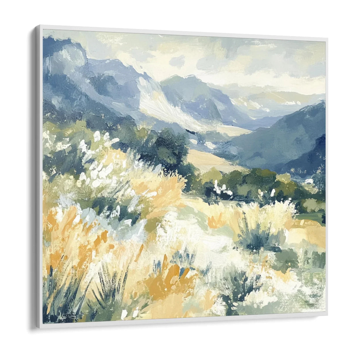 Quadro Stampa su Tela Valle Blu - CupidoDesign